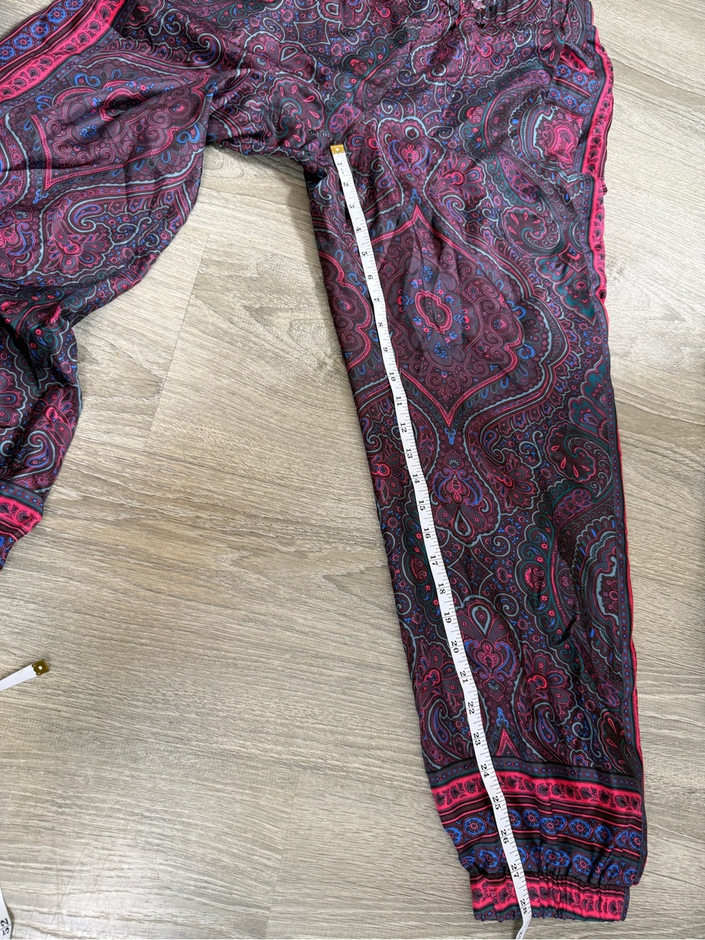 Carlisle Silk Paisley Pants - Picture 7 of 8